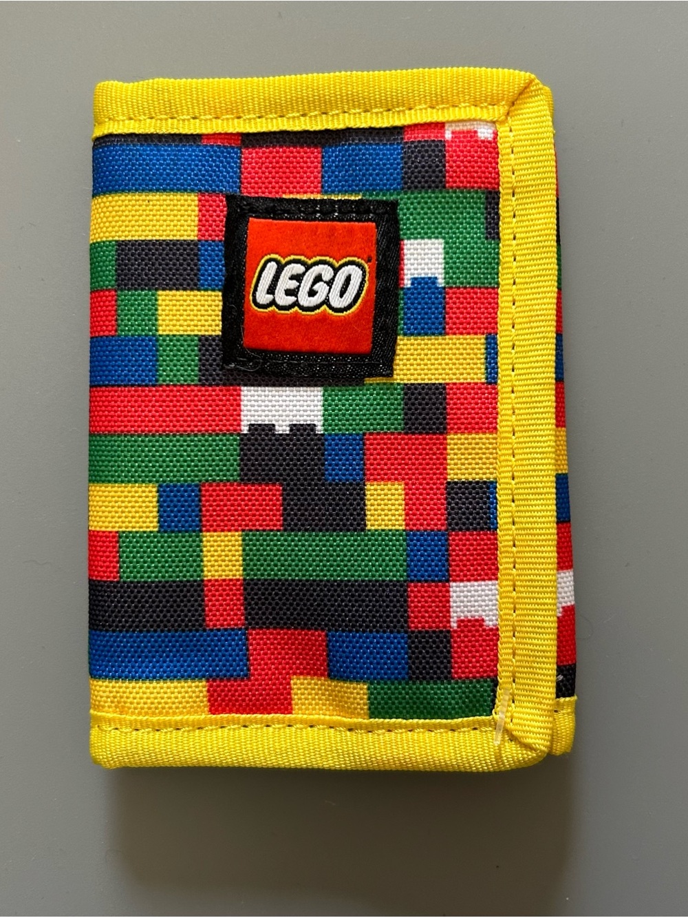 LEGO Kids Yellow Multi-Color Brick Pattern Wallet